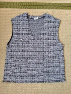 PLST ツイードベスト ノースリーブ - メルカリ