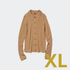 ユニクロ　エクストラファインメリノリブポロカーディガン