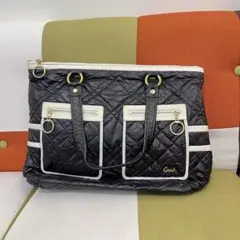 【美品】 COACH コーチ キルティング A4 肩掛け