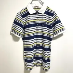 【McGREGOR】マックレガー 半袖ポロシャツ ストライプ ゴルフ Mサイズ