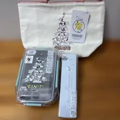 スヌーピーランチボックス、箸スプーン、ランチバッグ3点セット