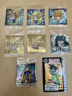 【新品・未開封】ドラゴンボール 超戦士シールウエハース　シール　7枚＋カードダス