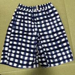 ユニクロ×MARNI ネイビー ホワイト チェック ショートパンツ