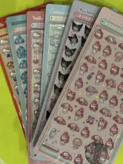 【正規品】サンリオ ボンボンドロップシールmini 人気の6種類セット