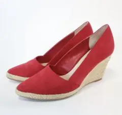 アダムエロペ ADAM ET ROPE' ウェッジソール パンプス赤 24cm