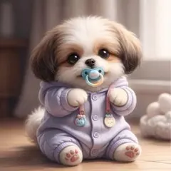 【637】ステッカーシール・缶バッジ・キーホルダー シーズー