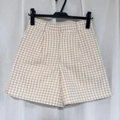 【7/7まで】ギンガムチェックショートパンツ　レイカズンのサムネイル