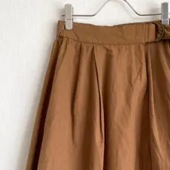 ロングスカート 巻きスカート フレア ウエストゴム 裏地付き 無地 シンプル