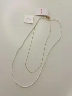 BEAMS 新品未使用　パールロングネックレスのサムネイル
