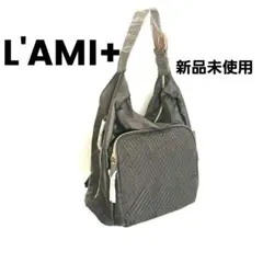 新品未使用 ラミプリュス リュック ワンショルダー 2way A4 カーキ