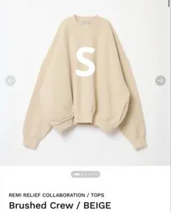 SHISHIKUI シシクイ Brushed Crew BEIGE - メルカリ