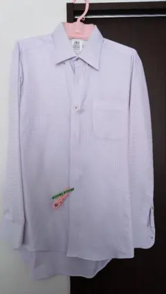 【美品】ブリックハウス 薄紫 チェック柄 M スリムフィット
