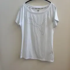 PUMA ホワイト Tシャツ レディース