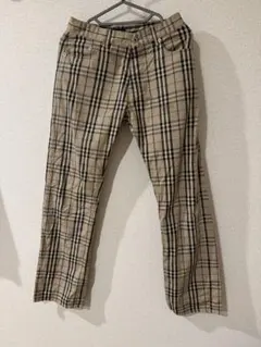 Burberry blacklabel チェックパンツ