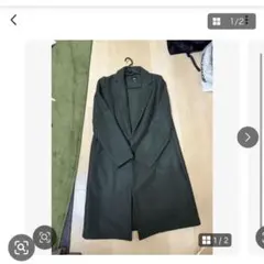 ZARA チェスターコート ロングコート カーキ　L