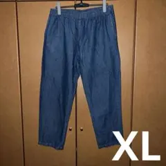 デニム ワイドストレートパンツ XL