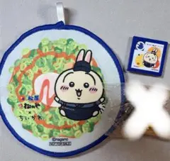 未使用　元袋　ちいかわコラボ　うさぎ　スライドパズル ハンドタオル　松屋 松のや