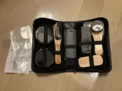 シューケアセット 携帯用 靴磨きセット ブラック