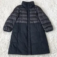 極美品✨　23区　カシミヤ混　異素材ロングダウンコート 40 Lサイズ 黒