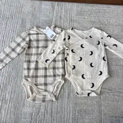 H&M 長袖ロンパース 73/85cm 2点セット