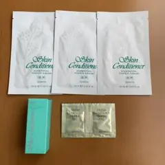 アルビオンスキコンセットとハーバルオイルサンプル