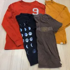 GAP　トレーナー　コットン長袖半袖Tシャツ　4枚セット　130　チューバッカ