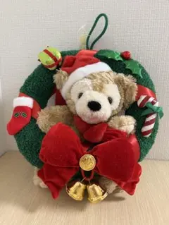 【新品未使用タグ付き】ダッフィー　ぬいぐるみリース　クリスマス