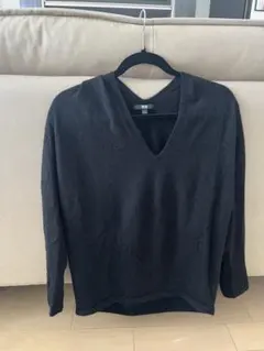UNIQLO 3D Vネック　カシミヤ100% セーター　Lサイズ