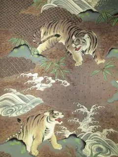 ♥岸派　虎　掛軸♥　岸篤　掛け軸　寅　トラ　骨董　古玩 2025年最新】虎 掛け軸の人気アイテム - メルカリ