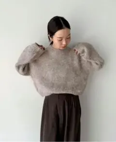 セレクトモカ　ショートニット クロップド丈 クルーネック コラボ by SON