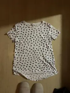 ZARA ドット柄 半袖Tシャツ s