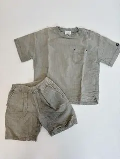 F.O.KIDS Tシャツとショートパンツ セットアップ110 カーキ