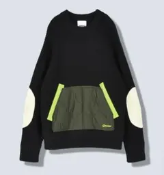 OMMO QUILTING DOCKING KNIT TOP