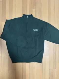 WEGO ハーフジップニット ダークグリーン Mサイズ