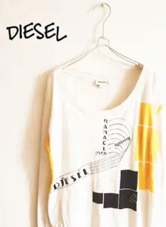 D220317 DIESEL デザイン長袖ワンピースカットソー