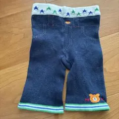 ホットビ クマ刺繍 レギンス 80