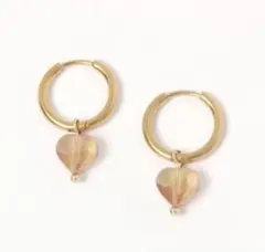 【新品】ステンレス　ピアス　2WAY ハートモチーフ　GLOBAL WORK