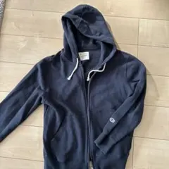 Champion ネイビー フルジップパーカー S