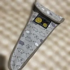 ブタ柄はさみケース グレー系