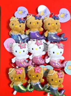 ハローキティ ファンタジーマスコットキーホルダー マーメイド 3種セット