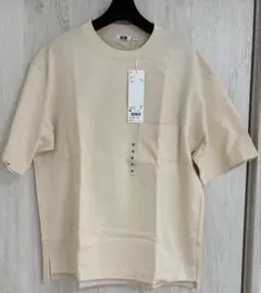 【新品未使用】UNIQLO オーバーサイズ クルーネックT ナチュラル Mサイズ