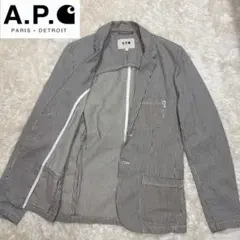 A.P.C carhartt ワーク テーラードジャケット ストライプ