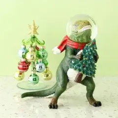 ダルトン スノードーム 恐竜 ティラノサウルス クリスマスツリー