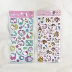 【新品】ハローキティ　ポップデコパーティー ラメきらクリスタルシール　樹脂もり