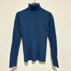 GU ジーユー☆トップス　タートルネック　ニット　セーター　長袖　ブルー