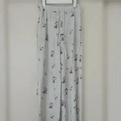 ジェラートピケ PEANUTS スヌーピー コラボ ロングパンツ ルームウェア