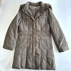 ダウンコート　ブラウン　ブルーフォックス　40号サイズ