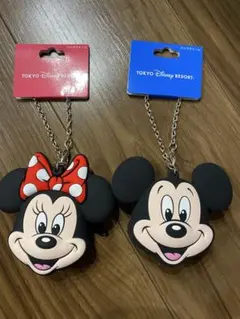 【バラ売可】バックケース　チャック付き　ミッキー　ミニー