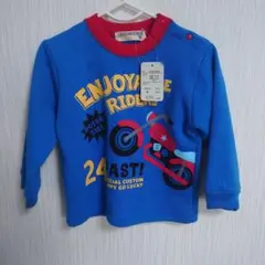 タグ付き新品　CROISSANCE BEBE バイクデザイン トレーナー 95