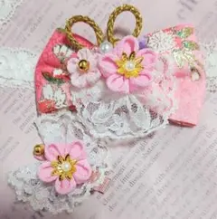 お雛祭り、百日祝い、七五三つまみ細工髪飾り、ベビーヘアバンド